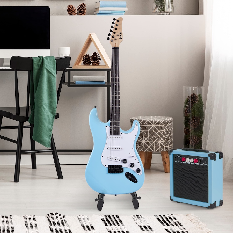 Image 891192_ALTMORE23.jpg, Product 891-192 / Price $239.99, LyxPro Electric Guitar Kit, 39” Electric Guitar W/Amp & Electric Guitar Accessories, Retro Yellow from LyxPro on TSC.ca's Toys & Hobbies department
