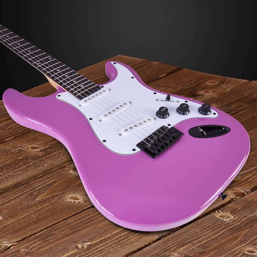 Image 891192_ALTMORE27.jpg, Product 891-192 / Price $239.99, LyxPro Electric Guitar Kit, 39” Electric Guitar W/Amp & Electric Guitar Accessories, Retro Yellow from LyxPro on TSC.ca's Toys & Hobbies department