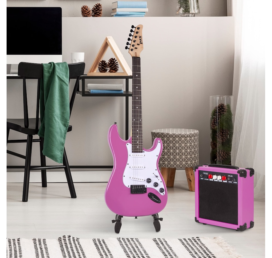 Image 891192_ALTMORE29.jpg, Product 891-192 / Price $239.99, LyxPro Electric Guitar Kit, 39” Electric Guitar W/Amp & Electric Guitar Accessories, Retro Yellow from LyxPro on TSC.ca's Toys & Hobbies department