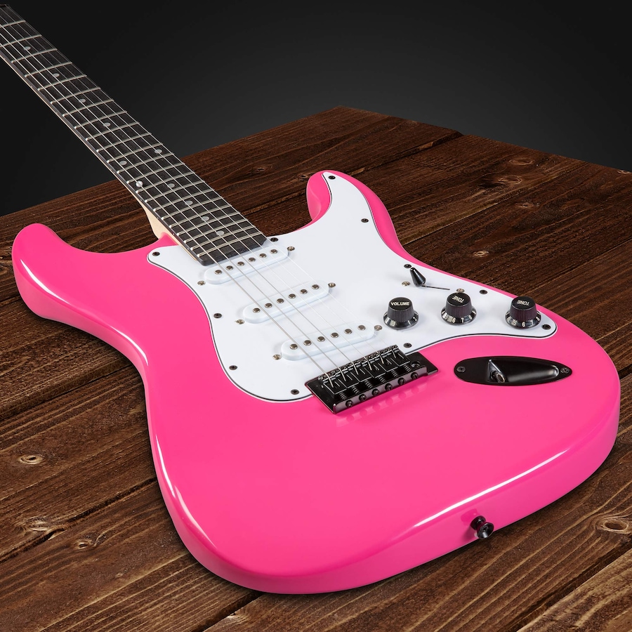 Image 891192_ALTMORE32.jpg, Product 891-192 / Price $239.99, LyxPro Electric Guitar Kit, 39” Electric Guitar W/Amp & Electric Guitar Accessories, Retro Yellow from LyxPro on TSC.ca's Toys & Hobbies department