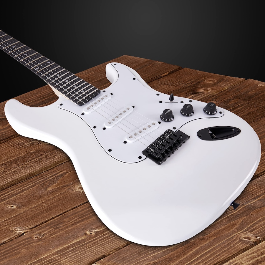 Image 891192_ALTMORE37.jpg, Product 891-192 / Price $239.99, LyxPro Electric Guitar Kit, 39” Electric Guitar W/Amp & Electric Guitar Accessories, Retro Yellow from LyxPro on TSC.ca's Toys & Hobbies department