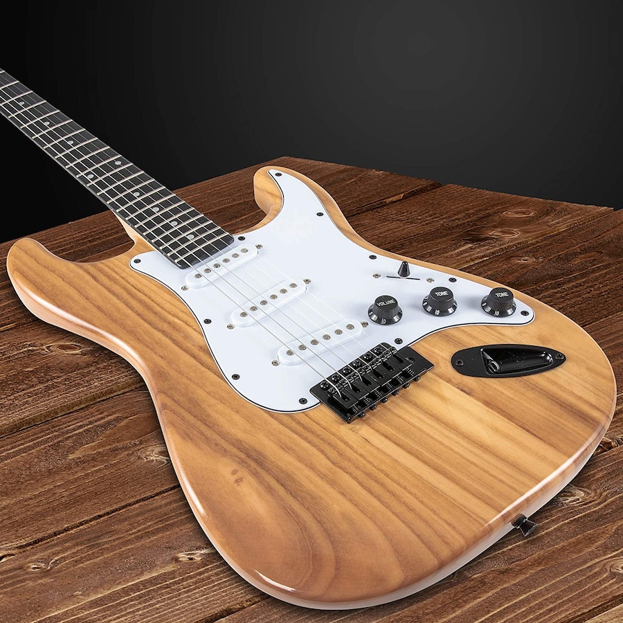 Image 891192_ALTMORE42.jpg, Product 891-192 / Price $239.99, LyxPro Electric Guitar Kit, 39” Electric Guitar W/Amp & Electric Guitar Accessories, Retro Yellow from LyxPro on TSC.ca's Toys & Hobbies department