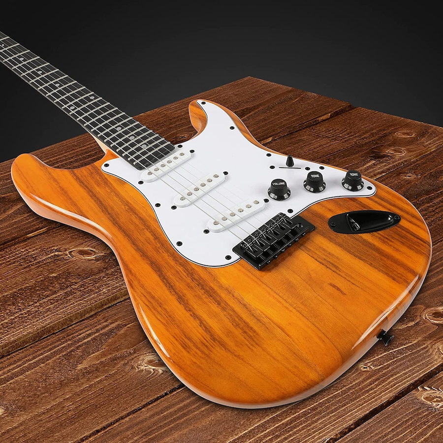 Image 891192_ALTMORE48.jpg, Product 891-192 / Price $239.99, LyxPro Electric Guitar Kit, 39” Electric Guitar W/Amp & Electric Guitar Accessories, Retro Yellow from LyxPro on TSC.ca's Toys & Hobbies department