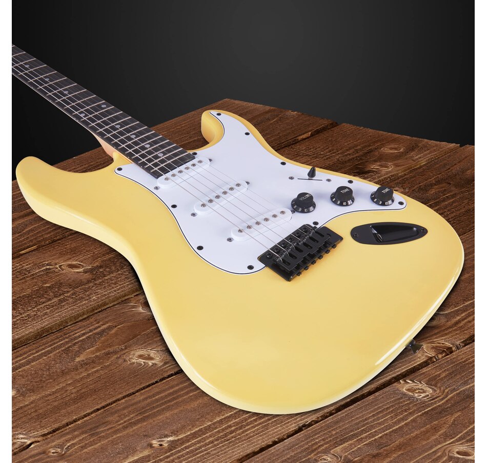 Image 891192_ALTMORE5.jpg, Product 891-192 / Price $239.99, LyxPro Electric Guitar Kit, 39” Electric Guitar W/Amp & Electric Guitar Accessories, Retro Yellow from LyxPro on TSC.ca's Toys & Hobbies department
