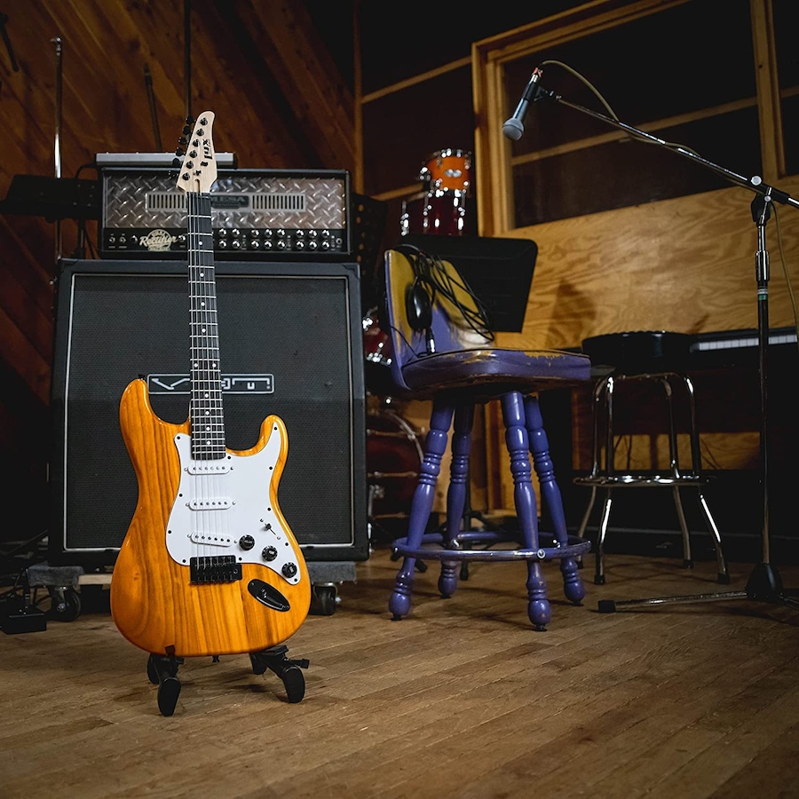 Image 891192_ALTMORE8.jpg, Product 891-192 / Price $239.99, LyxPro Electric Guitar Kit, 39” Electric Guitar W/Amp & Electric Guitar Accessories, Retro Yellow from LyxPro on TSC.ca's Toys & Hobbies department