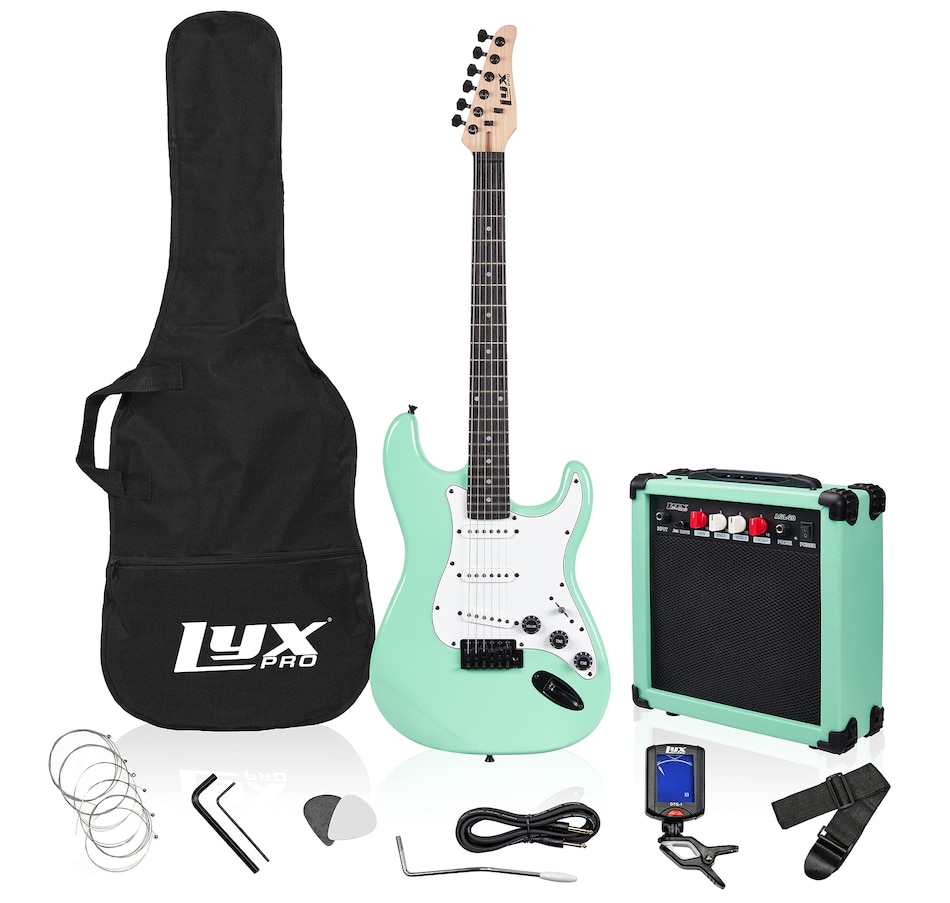 Image 891192_ST02.jpg, Product 891-192 / Price $239.99, LyxPro Electric Guitar Kit, 39” Electric Guitar W/Amp & Electric Guitar Accessories, Retro Yellow from LyxPro on TSC.ca's Toys & Hobbies department