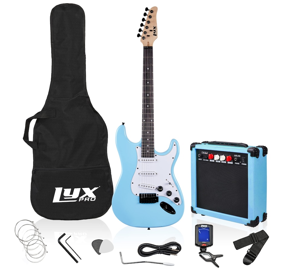 Image 891192_ST04.jpg, Product 891-192 / Price $239.99, LyxPro Electric Guitar Kit, 39” Electric Guitar W/Amp & Electric Guitar Accessories, Retro Yellow from LyxPro on TSC.ca's Toys & Hobbies department