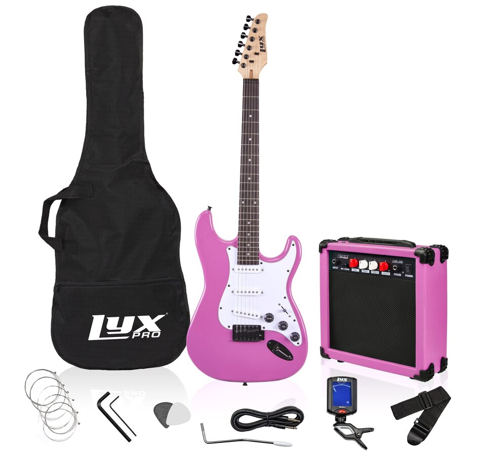 Image 891192_ST05.jpg, Product 891-192 / Price $239.99, LyxPro Electric Guitar Kit, 39” Electric Guitar W/Amp & Electric Guitar Accessories, Retro Yellow from LyxPro on TSC.ca's Toys & Hobbies department