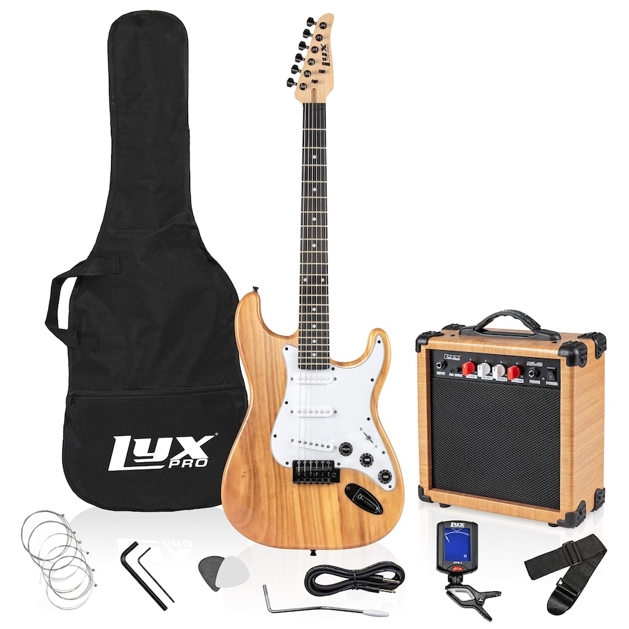 Image 891192_ST08.jpg, Product 891-192 / Price $239.99, LyxPro Electric Guitar Kit, 39” Electric Guitar W/Amp & Electric Guitar Accessories, Retro Yellow from LyxPro on TSC.ca's Toys & Hobbies department