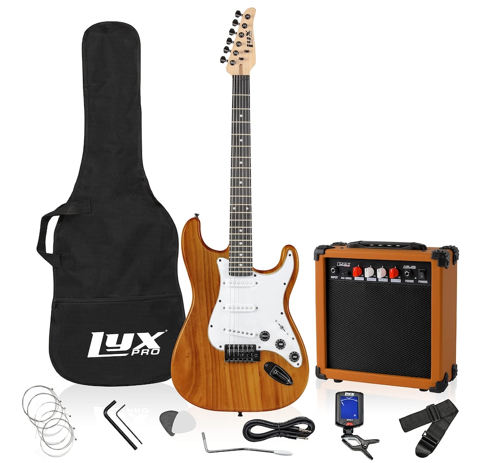 Image 891192_ST09.jpg, Product 891-192 / Price $239.99, LyxPro Electric Guitar Kit, 39” Electric Guitar W/Amp & Electric Guitar Accessories, Retro Yellow from LyxPro on TSC.ca's Toys & Hobbies department