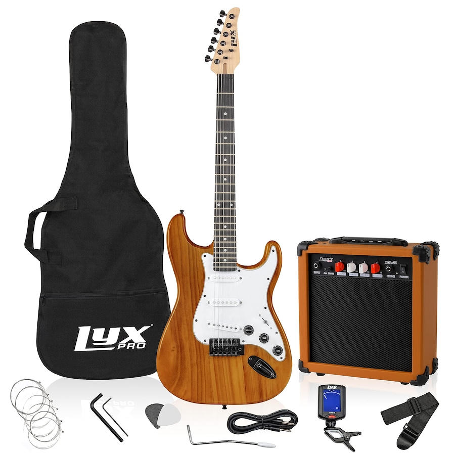 Image 891192_ST09.jpg, Product 891-192 / Price $239.99, LyxPro Electric Guitar Kit, 39” Electric Guitar W/Amp & Electric Guitar Accessories, Retro Yellow from LyxPro on TSC.ca's Toys & Hobbies department
