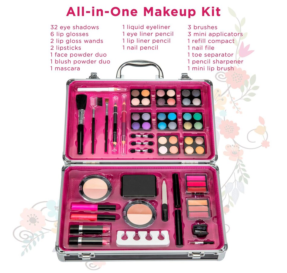 Image 891193_ALTMORE2.jpg, Product 891-193 / Price $47.96, Vokai Makeup Kit Set, 79-Piece Makeup Set with Case and Carrying Handle (Silver Leopard) from Vokai on TSC.ca's Beauty department