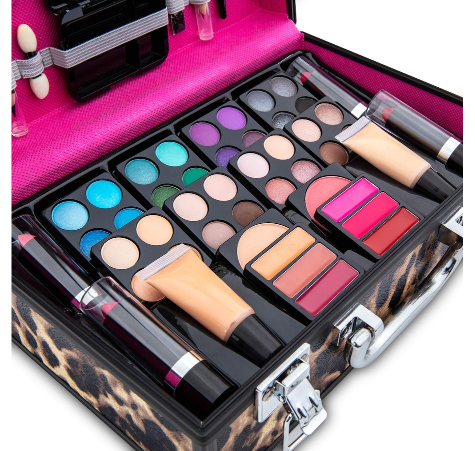 Image 891193_ALTMORE9.jpg, Product 891-193 / Price $47.96, Vokai Makeup Kit Set, 79-Piece Makeup Set with Case and Carrying Handle (Silver Leopard) from Vokai on TSC.ca's Beauty department