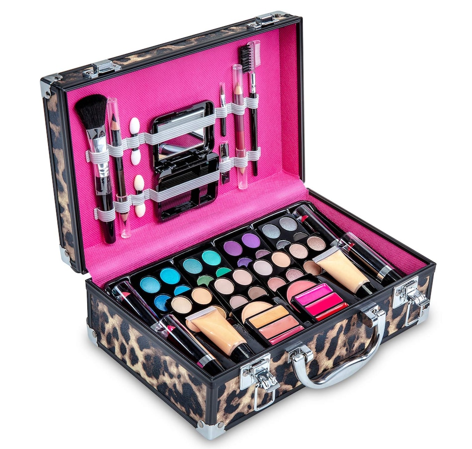Image 891193_ST02.jpg, Product 891-193 / Price $47.96, Vokai Makeup Kit Set, 79-Piece Makeup Set with Case and Carrying Handle (Silver Leopard) from Vokai on TSC.ca's Beauty department
