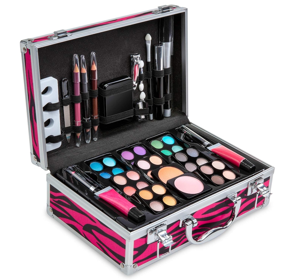 Image 891193_ST03.jpg, Product 891-193 / Price $47.96, Vokai Makeup Kit Set, 79-Piece Makeup Set with Case and Carrying Handle (Silver Leopard) from Vokai on TSC.ca's Beauty department