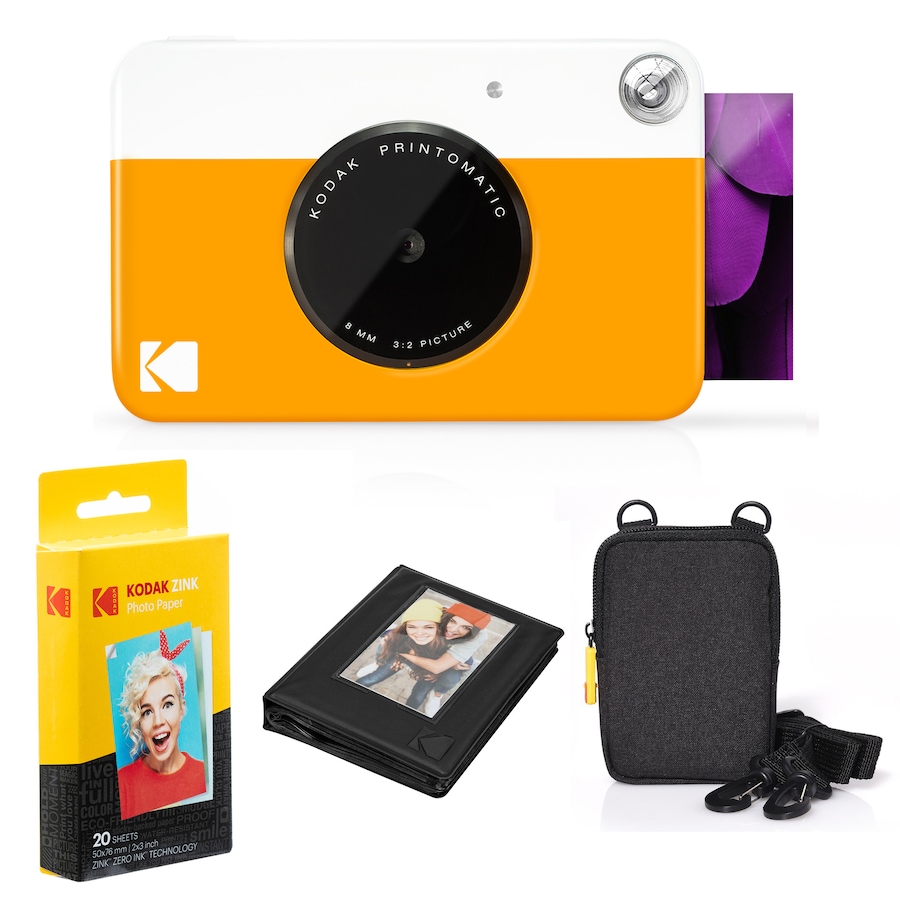 Image 891205_ST04.jpg, Product 891-205 / Price $134.99 - $139.99, Kodak Printomatic Instant Print Camera (Blue) & Photo Paper (20 Sheets) Album Bundle from Kodak on TSC.ca's Toys & Hobbies department