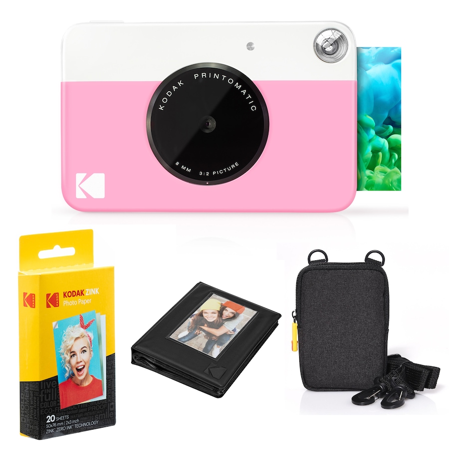 Image 891205_ST05.jpg, Product 891-205 / Price $134.99 - $139.99, Kodak Printomatic Instant Print Camera (Blue) & Photo Paper (20 Sheets) Album Bundle from Kodak on TSC.ca's Toys & Hobbies department