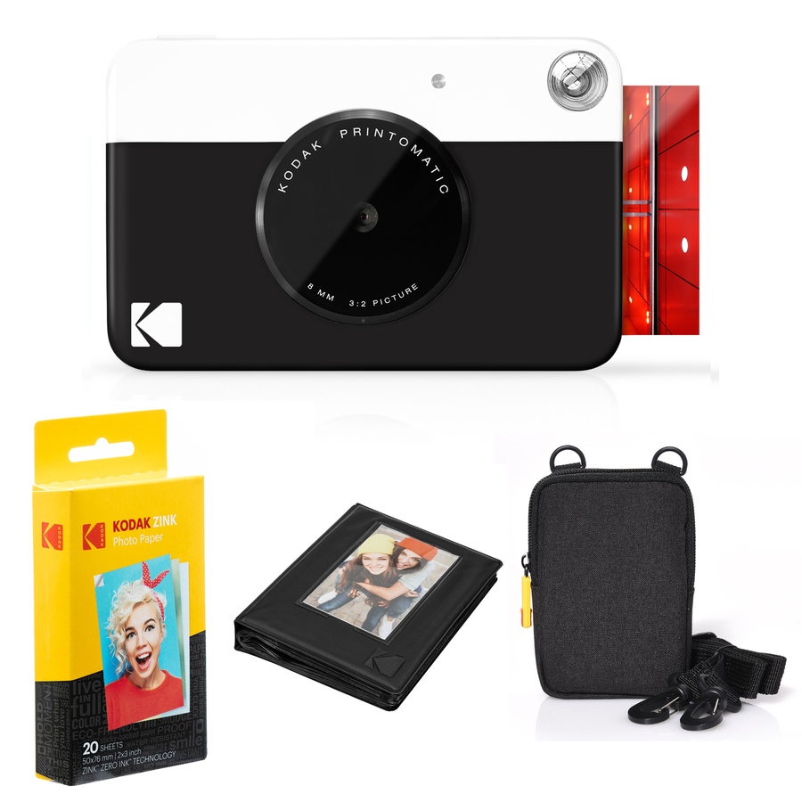 Image 891205_ST06.jpg, Product 891-205 / Price $134.99 - $139.99, Kodak Printomatic Instant Print Camera (Blue) & Photo Paper (20 Sheets) Album Bundle from Kodak on TSC.ca's Toys & Hobbies department