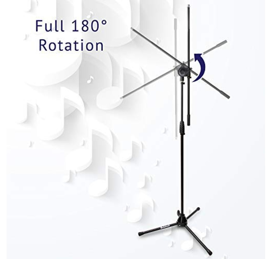 Image 891220_ALTMORE3.jpg, Product 891-220 / Price $74.99, LyxPro Microphone Stand, Durable Mic Stand with Adjustable Height 38.5"- 66" and 29.3" Boom Arm from LyxPro on TSC.ca's Toys & Hobbies department