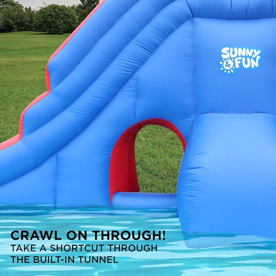 Image 891229_ALTMORE13.jpg, Product 891-229 / Price $599.99, Sunny & Fun Slide ‘N Spray Inflatable Water Slide Park with Climbing Wall, Slide & Pool from Sunny & Fun on TSC.ca's Home & Garden department