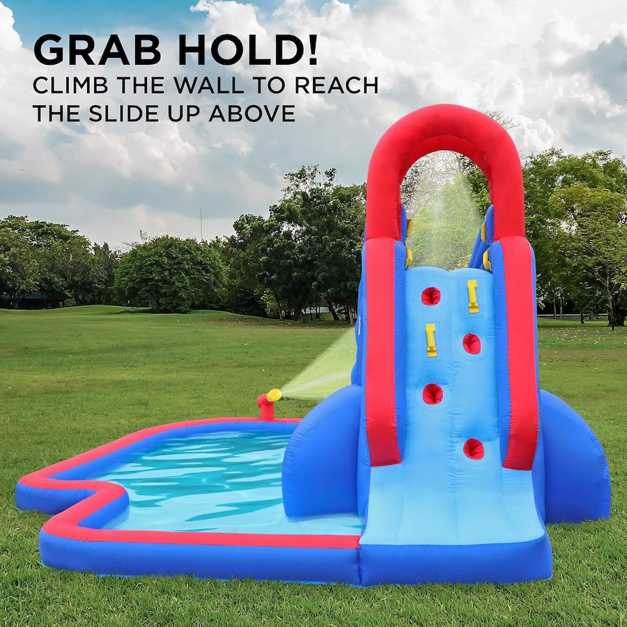 Image 891229_ALTMORE9.jpg, Product 891-229 / Price $599.99, Sunny & Fun Slide ‘N Spray Inflatable Water Slide Park with Climbing Wall, Slide & Pool from Sunny & Fun on TSC.ca's Home & Garden department
