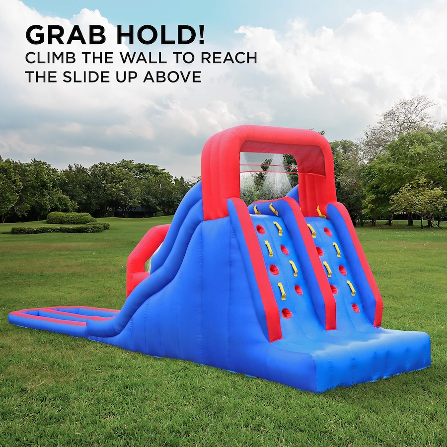 Image 891248_ALTMORE2.jpg, Product 891-248 / Price $1,199.99, Sunny & Fun Dual Splash Racing Inflatable Water Slide Park with Climbing Wall & Splash Pool from Sunny & Fun on TSC.ca's Home & Garden department