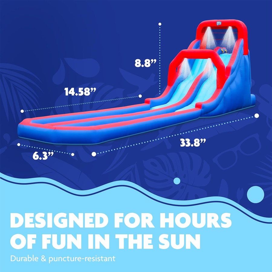Image 891248_ALTMORE8.jpg, Product 891-248 / Price $1,199.99, Sunny & Fun Dual Splash Racing Inflatable Water Slide Park with Climbing Wall & Splash Pool from Sunny & Fun on TSC.ca's Home & Garden department