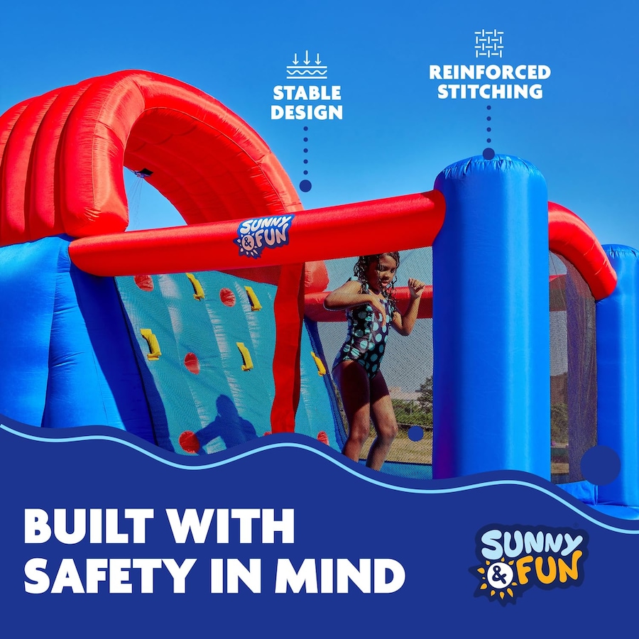 Image 891249_ALTMORE11.jpg, Product 891-249 / Price $1,199.99, Sunny & Fun Ultra All-Play Inflatable Water Slide Park with Bounce House, Volley Net & Deep Pool from Sunny & Fun on TSC.ca's Home & Garden department