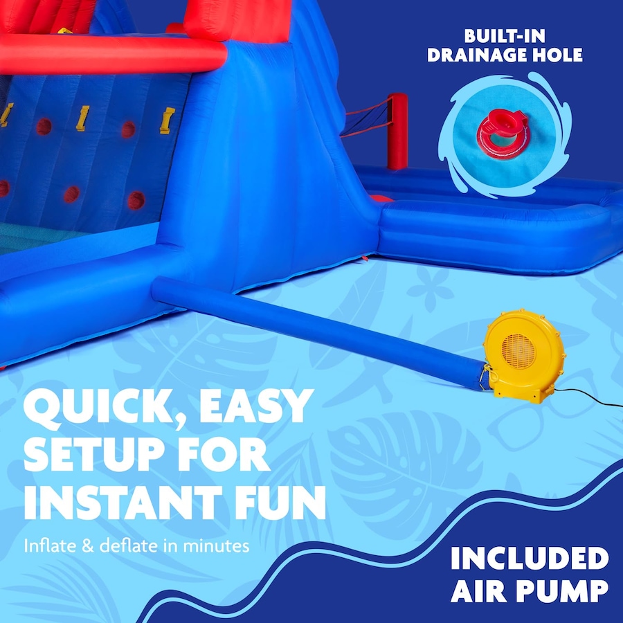 Image 891249_ALTMORE12.jpg, Product 891-249 / Price $1,199.99, Sunny & Fun Ultra All-Play Inflatable Water Slide Park with Bounce House, Volley Net & Deep Pool from Sunny & Fun on TSC.ca's Home & Garden department