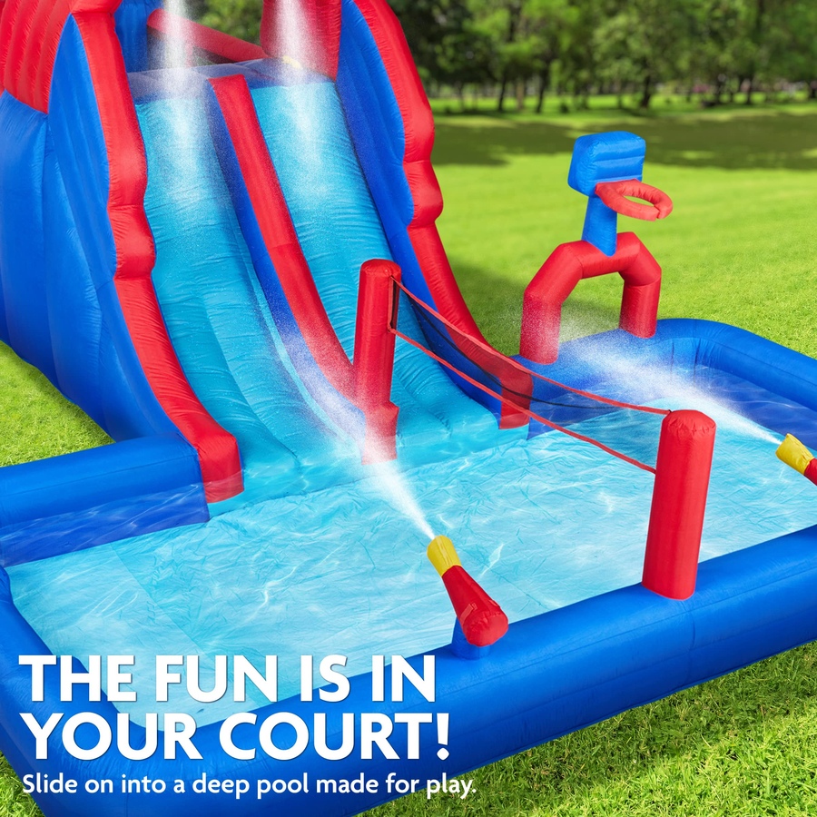 Image 891249_ALTMORE3.jpg, Product 891-249 / Price $1,199.99, Sunny & Fun Ultra All-Play Inflatable Water Slide Park with Bounce House, Volley Net & Deep Pool from Sunny & Fun on TSC.ca's Home & Garden department