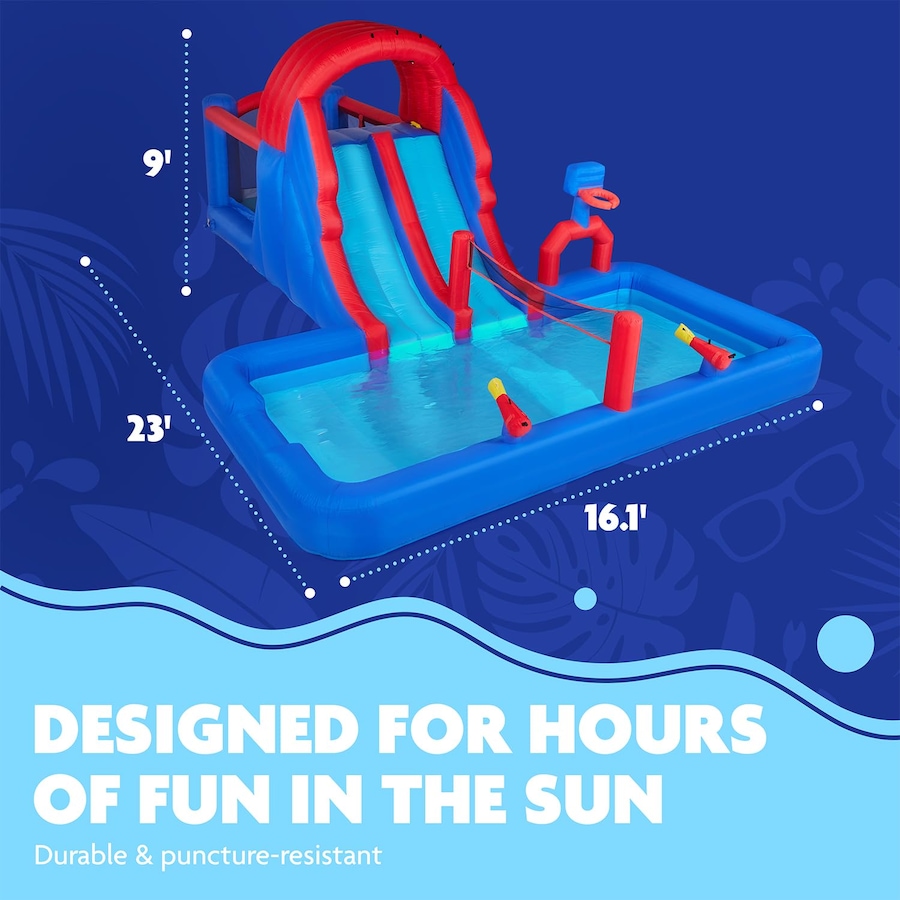 Image 891249_ALTMORE9.jpg, Product 891-249 / Price $1,199.99, Sunny & Fun Ultra All-Play Inflatable Water Slide Park with Bounce House, Volley Net & Deep Pool from Sunny & Fun on TSC.ca's Home & Garden department