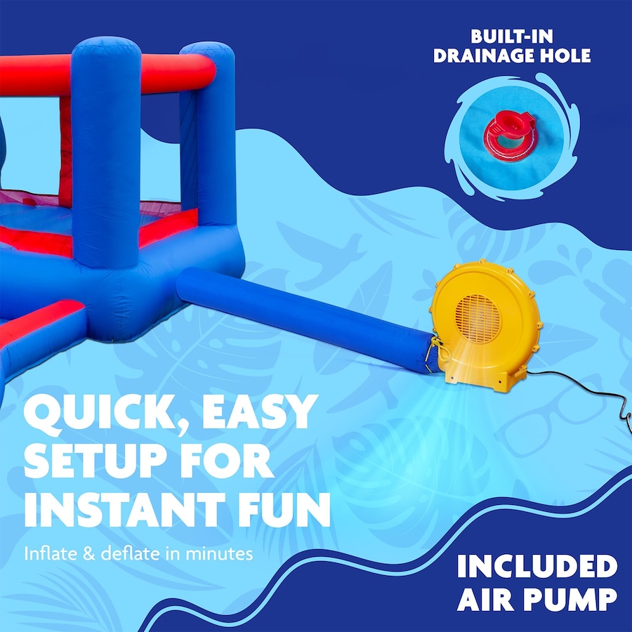 Image 891255_ALTMORE14.jpg, Product 891-255 / Price $899.99, Sunny & Fun 2-in-1 Bounce & Blast Inflatable Water Slide Park with Slide, Bounce House & Pool from Sunny & Fun on TSC.ca's Home & Garden department