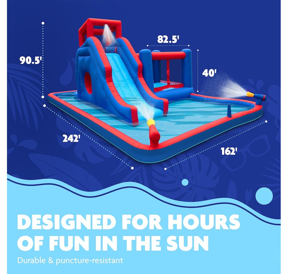 Image 891255_ALTMORE8.jpg, Product 891-255 / Price $899.99, Sunny & Fun 2-in-1 Bounce & Blast Inflatable Water Slide Park with Slide, Bounce House & Pool from Sunny & Fun on TSC.ca's Home & Garden department