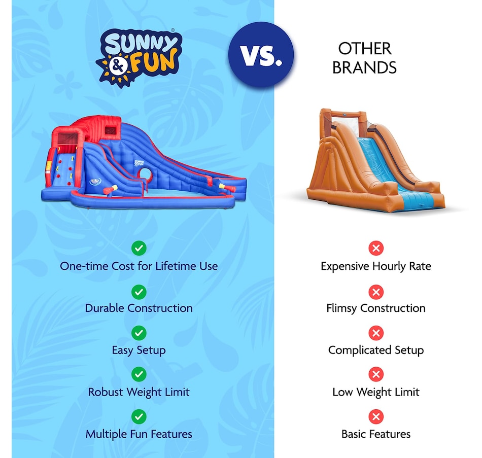 Image 891272_ALTMORE12.jpg, Product 891-272 / Price $1,499.99, Sunny & Fun Deluxe Adventure Inflatable Water Slide Park with Climbing Wall, 2 Slides & Splash Pool from Sunny & Fun on TSC.ca's Home & Garden department