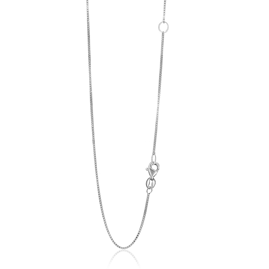 Image 891884_ST01.jpg, Product 891-884 / Price $1,466.36, 14K White Gold Adjustable Box Chain (0.80 Mm) from Avera Group on TSC.ca's Jewellery department