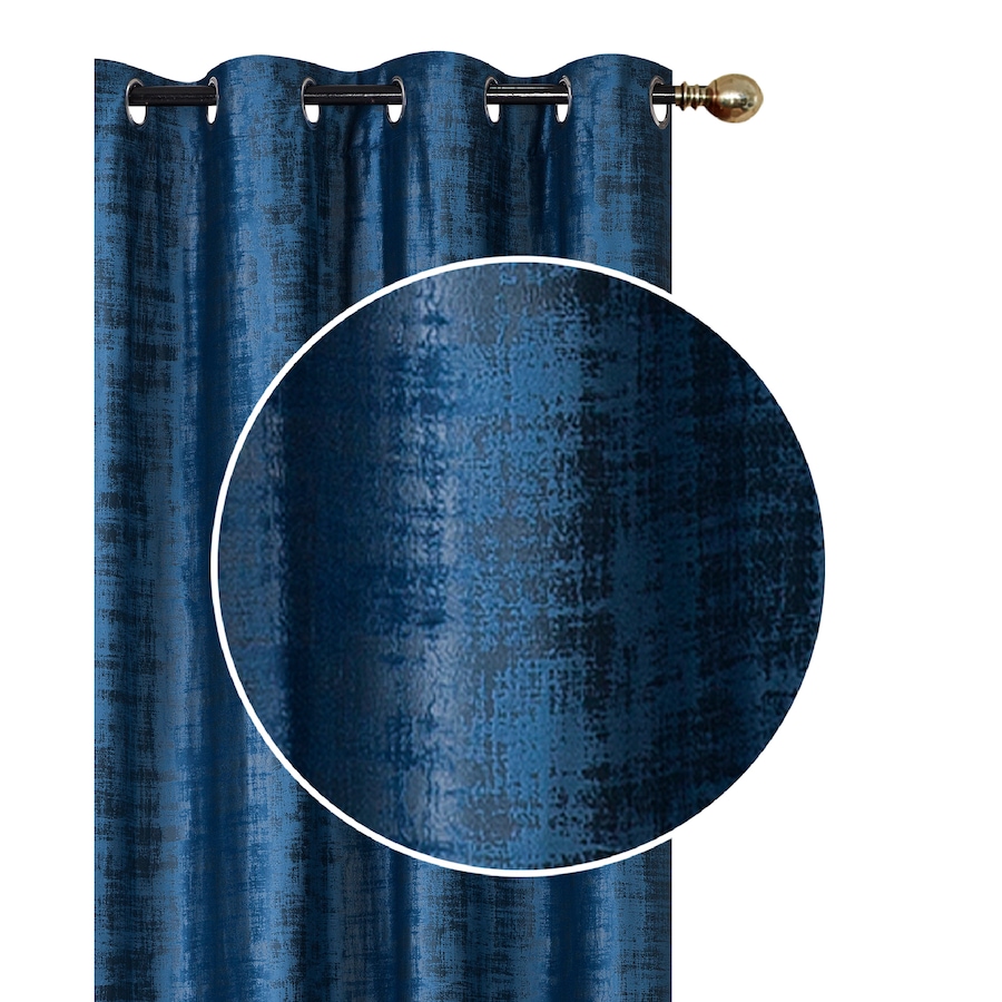 Image 893606.jpg, Product 893-606 / Price $69.99 - $79.99, Embossed Rubber Panel & Grommets Navy Blue - Set of 2 from Maison Concepts on TSC.ca's Home & Garden department