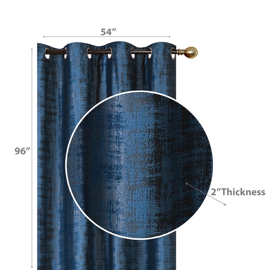 Image 893606_ALTMORE1.jpg, Product 893-606 / Price $69.99 - $79.99, Embossed Rubber Panel & Grommets Navy Blue - Set of 2 from Maison Concepts on TSC.ca's Home & Garden department