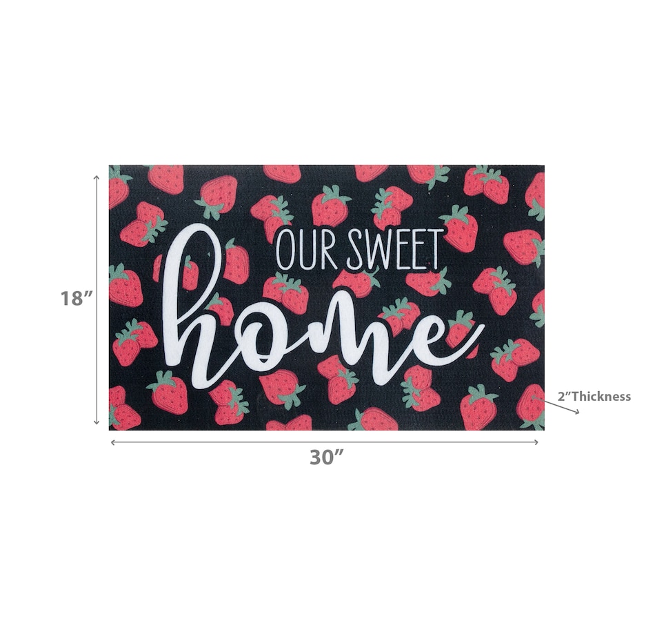 Home & Garden Bedding & Bath Printed Rubber Floor Mat Sweet Home