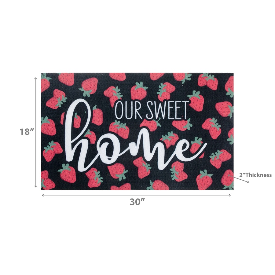 Image 893658_ALTMORE2.jpg, Product 893-658 / Price $24.97, Printed Rubber Floor Mat Sweet Home Strawberry from Maison Concepts on TSC.ca's Home & Garden department