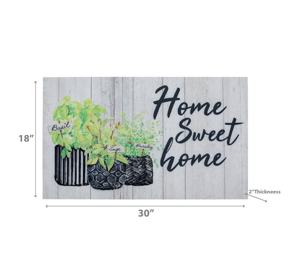 Home & Garden Bedding & Bath Printed Rubber Floor Mat Home Sweet