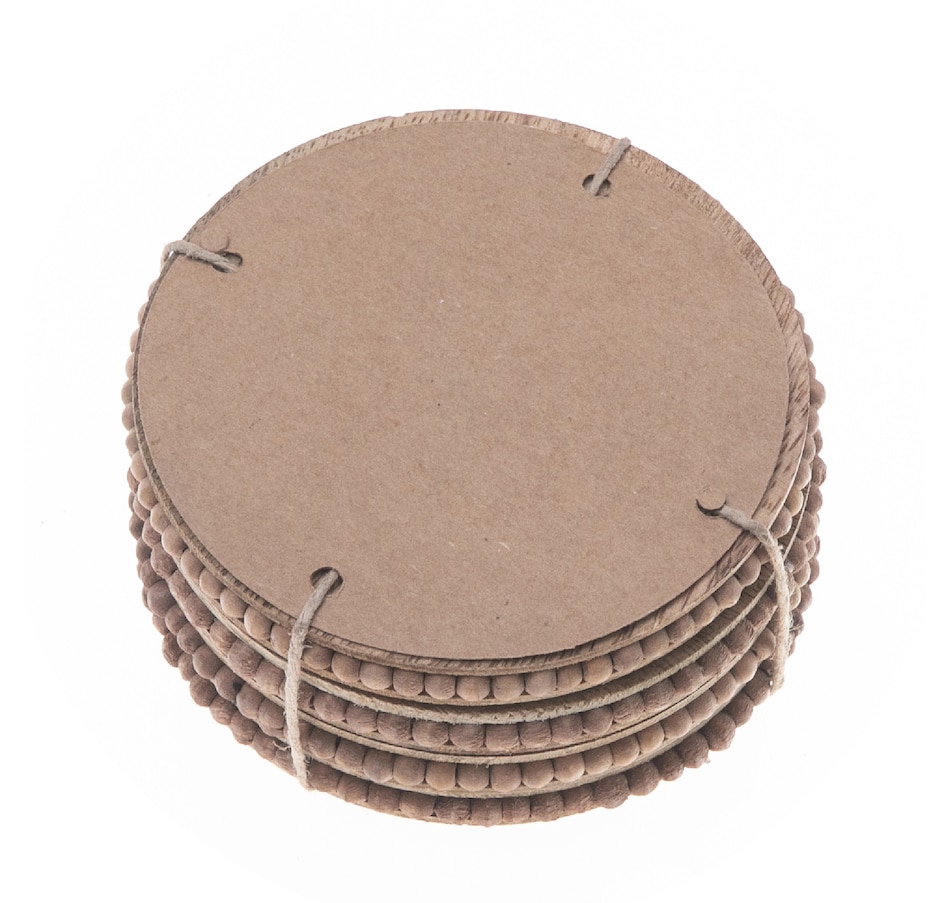 Image 893690_ALTMORE2.jpg, Product 893-690 / Price $24.97, Set Of 4 Natural Beaded Round Coasters from Maison Concepts on TSC.ca's Kitchen department