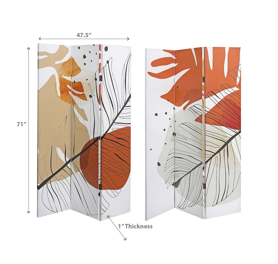 Image 893717_ALTMORE2.jpg, Product 893-717 / Price $219.99, Double Sided Canvas Screen Heather from Maison Concepts on TSC.ca's Home & Garden department