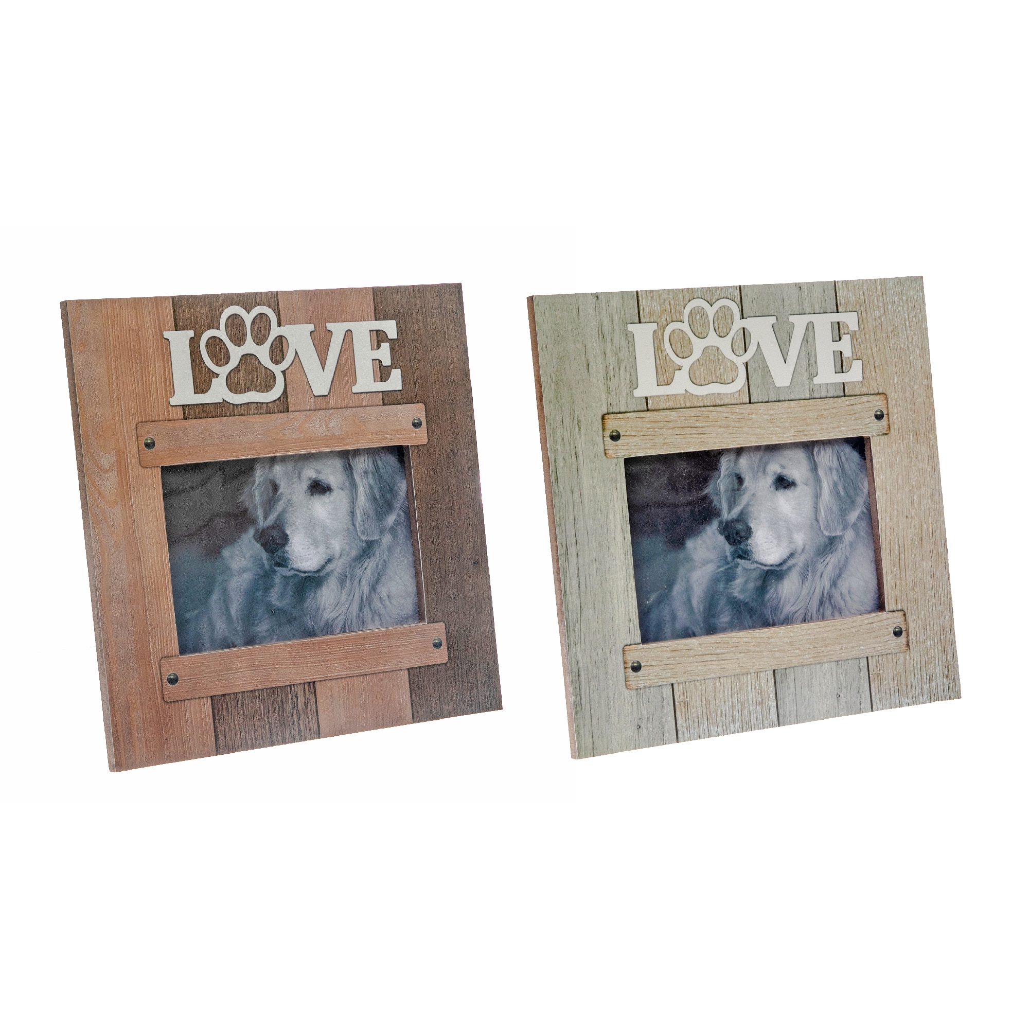 Mdf Love Pet Photo Frame - Set of 2 - TSC.ca