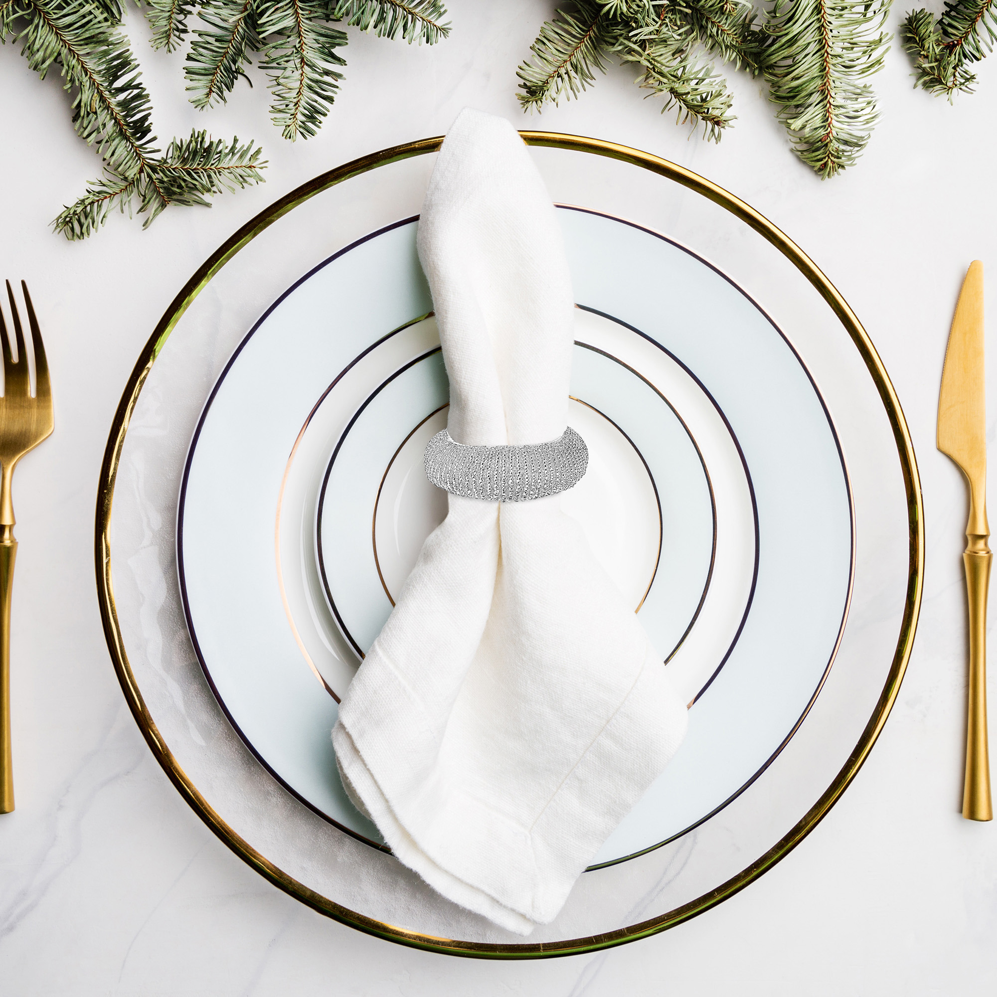Maison Concepts Beaded Napkin Ring - Thumbnail 2