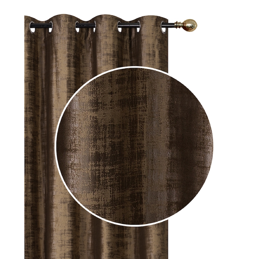 Image 893743.jpg, Product 893-743 / Price $69.99 - $79.99, Embossed Rubber Panel & Grommets Chocolate - Set of 2 from Maison Concepts on TSC.ca's Home & Garden department