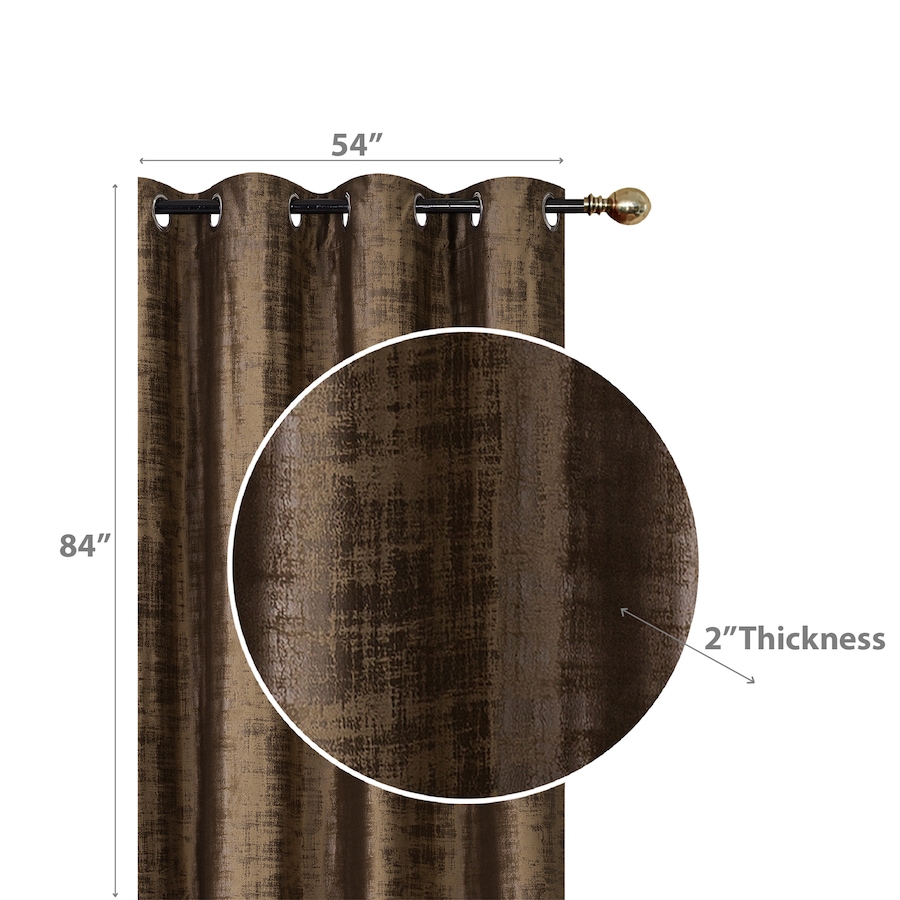 Image 893743_ALTMORE1.jpg, Product 893-743 / Price $69.99 - $79.99, Embossed Rubber Panel & Grommets Chocolate - Set of 2 from Maison Concepts on TSC.ca's Home & Garden department