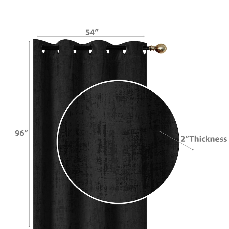 Image 893744_ALTMORE2.jpg, Product 893-744 / Price $79.99, Embossed Rubber Panel & Grommets Black - Set of 2 from Maison Concepts on TSC.ca's Home & Garden department