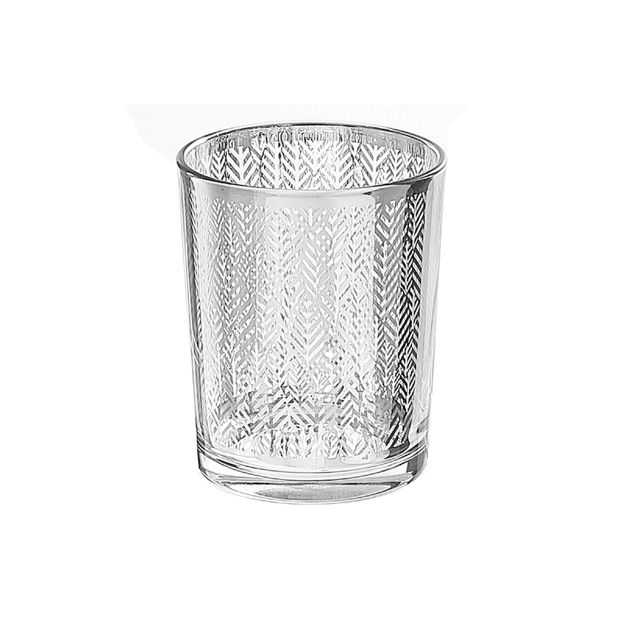 Image 893784.jpg, Product 893-784 / Price $19.99, Glass Candle Holder Silver Leaf from Maison Concepts on TSC.ca's Home & Garden department