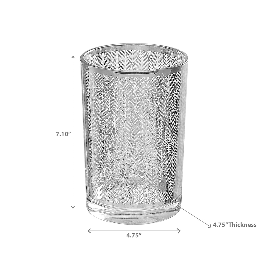Image 893784_ALTMORE2.jpg, Product 893-784 / Price $19.99, Glass Candle Holder Silver Leaf from Maison Concepts on TSC.ca's Home & Garden department