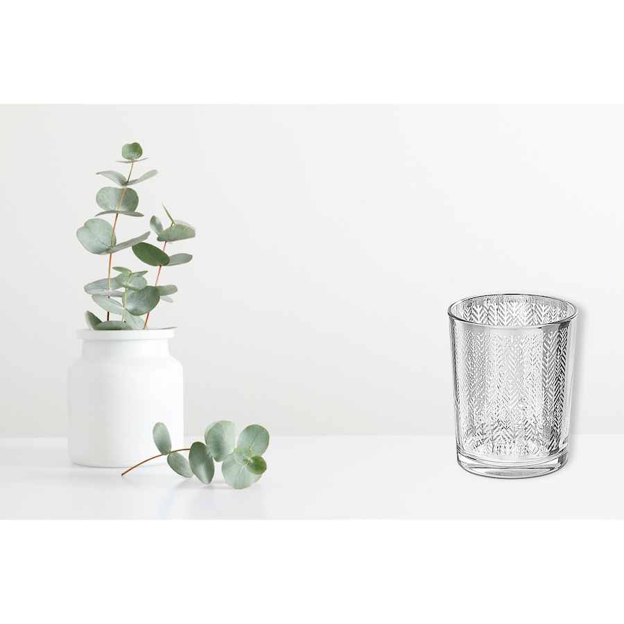 Image 893784_ALTMORE3.jpg, Product 893-784 / Price $19.99, Glass Candle Holder Silver Leaf from Maison Concepts on TSC.ca's Home & Garden department